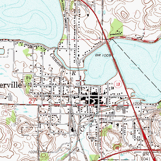 Topographic Map of Waterville Good Samaritan Center, MN