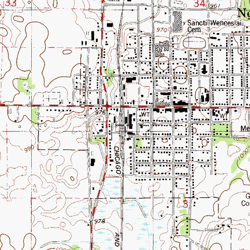 Topographic Map of New Prague, MN