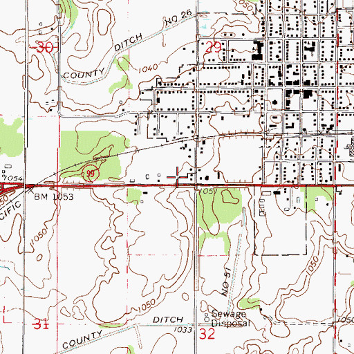 Topographic Map of Yeshua Christian Center Church, MN