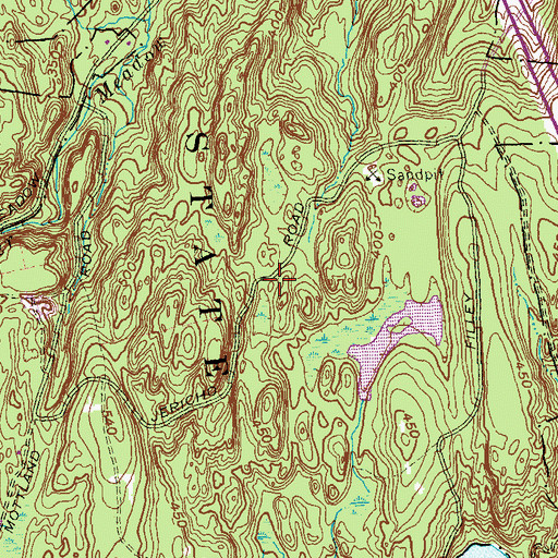 Topographic Map of Cockaponset State Forest, CT