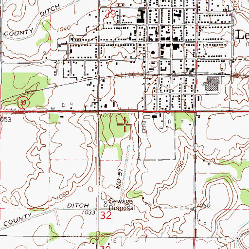 Topographic Map of South Park, MN