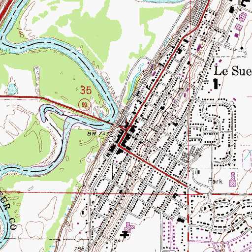 Topographic Map of Mayoview History Center, MN