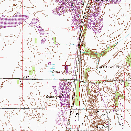 Topographic Map of Pettis - Klaseus Family Cemetery, MN