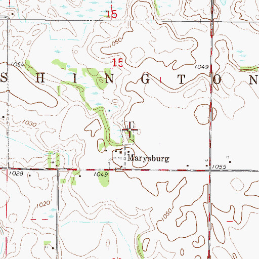 Topographic Map of Church of the Immaculate Conception Cemetery, MN