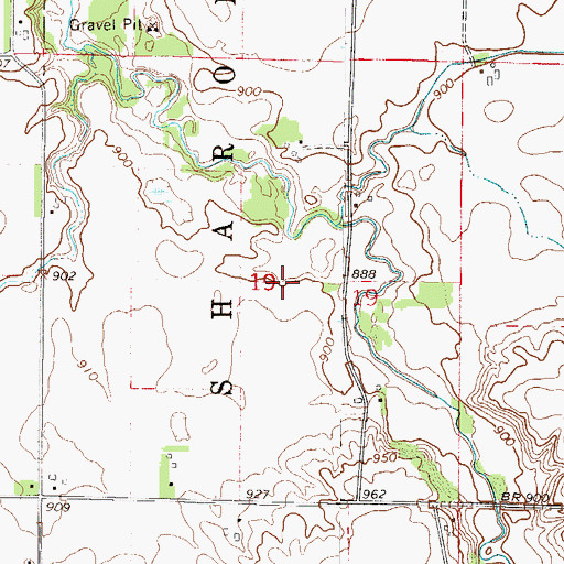 Topographic Map of Evangelical Church Cemetery, MN