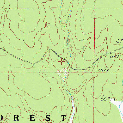 Topographic Map of Armstrong Tank, AZ