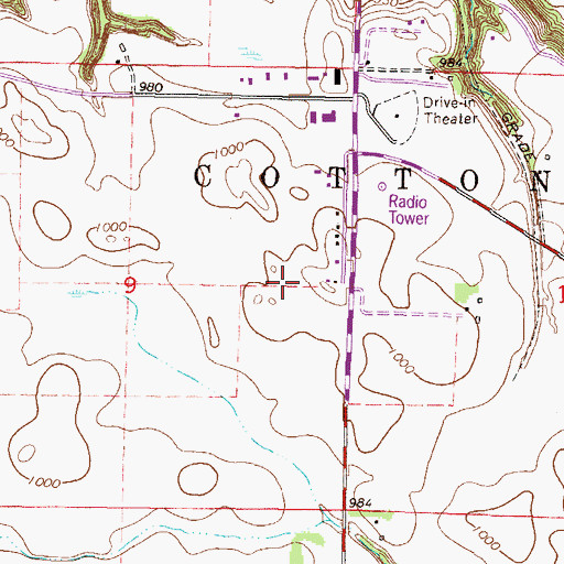 Topographic Map of Saint John's Catholic Church, MN