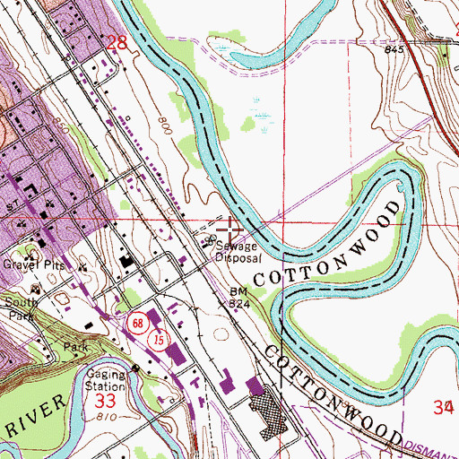 Topographic Map of Frank Steele Steamboat Landing Historical Marker, MN