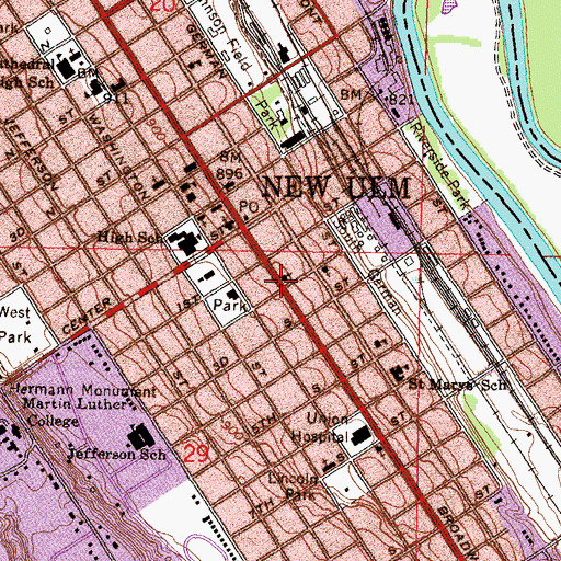 Topographic Map of Victory in Jesus Fellowship, MN
