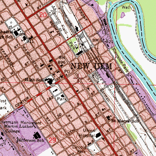 Topographic Map of The Church of Jesus Christ of Latter Day Saints, MN