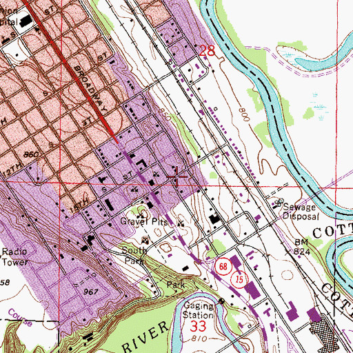 Topographic Map of Bethany Lutheran Church, MN