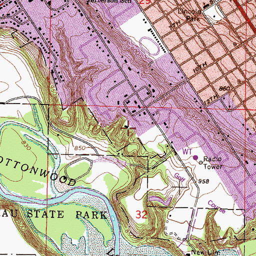 Topographic Map of River Valley Church, MN