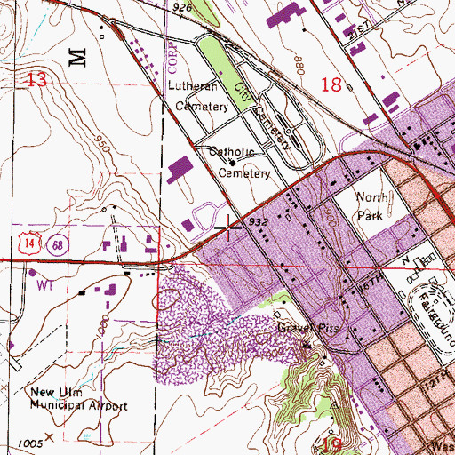 Topographic Map of Kingdom Hall of Jehovah's Witnesses, MN