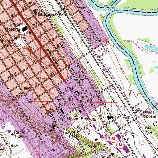 Topographic Map of Nova House, MN