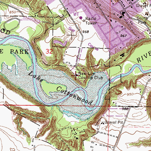 Topographic Map of Nagel Monument, MN