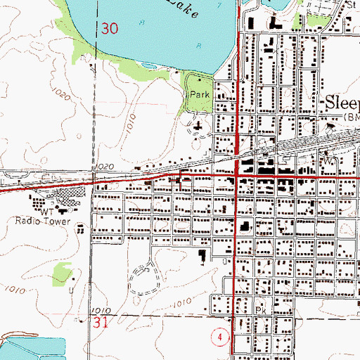 Topographic Map of New Hope Community Church, MN