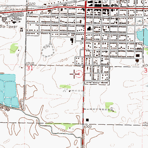 Topographic Map of Grace Evangelical Lutheran Church, MN