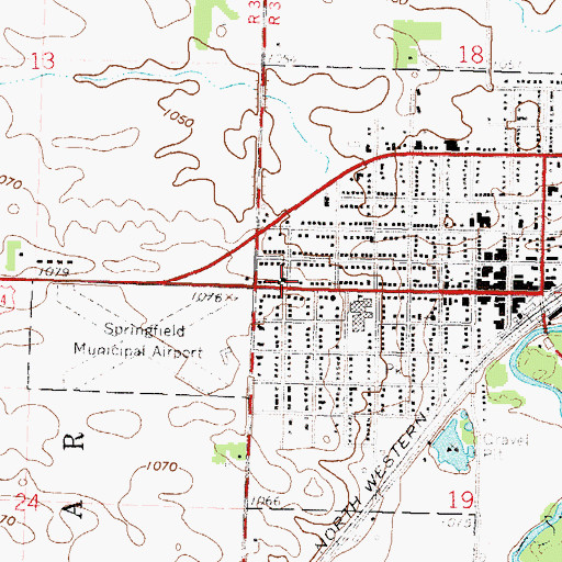 Topographic Map of New Life Assembly of God Church, MN