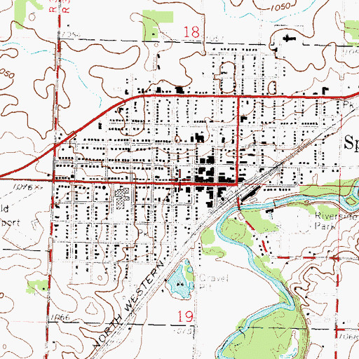 Topographic Map of Zion Lutheran Church, MN