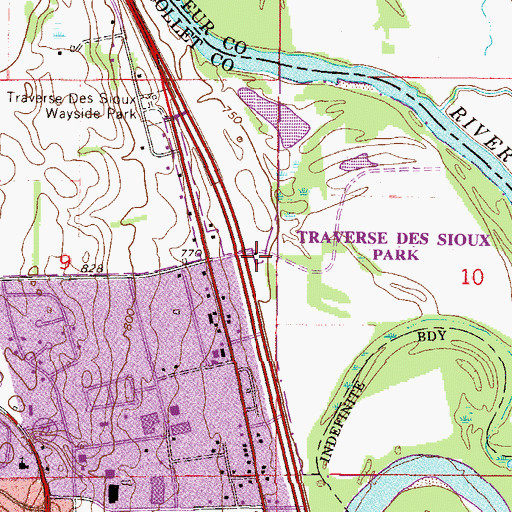 Topographic Map of Treaty Site History Center Museum, MN