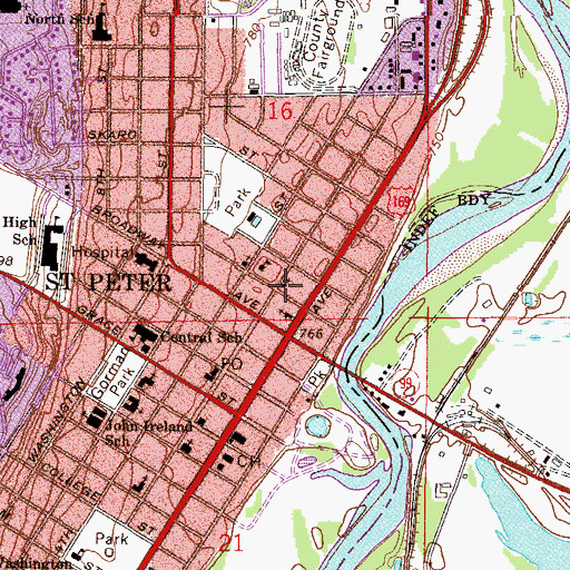 Topographic Map of Church of the Holy Communion, MN