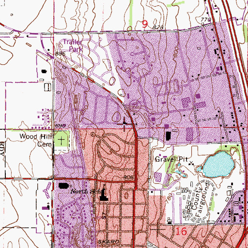 Topographic Map of Bethany Alliance Church, MN