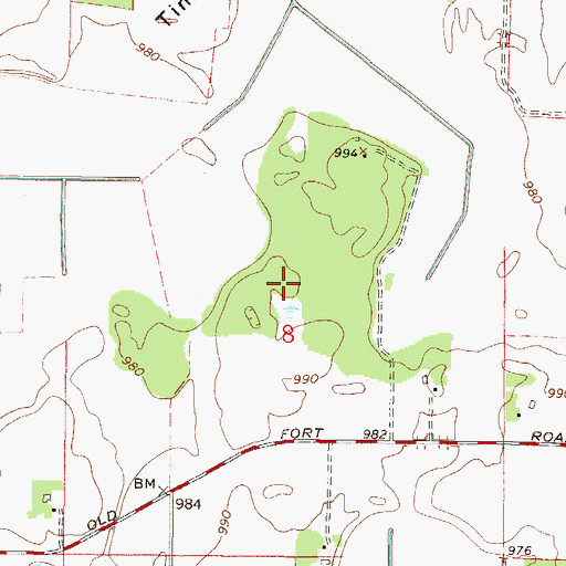 Topographic Map of Cullen Trading Post Cemetery, MN