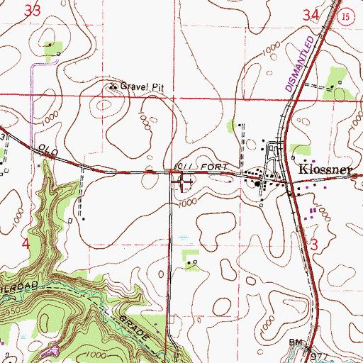Topographic Map of Salem Methodist Cemetery, MN