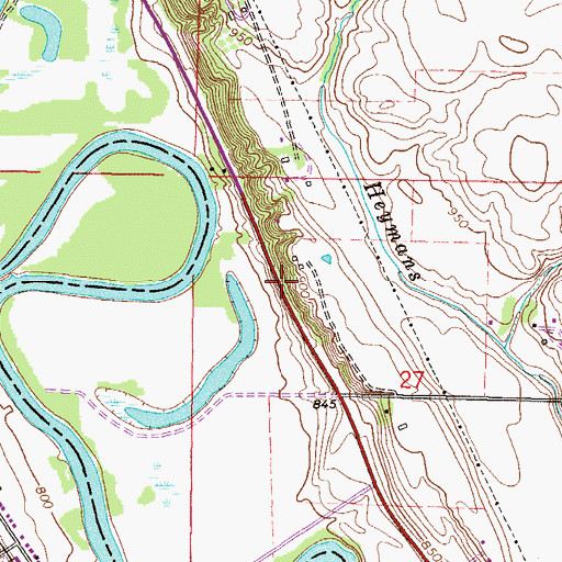 Topographic Map of New Ulm Spring Wayside Park, MN
