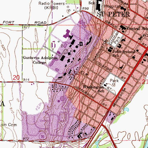 Topographic Map of Classics House, MN