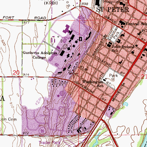 Topographic Map of Swedish House, MN