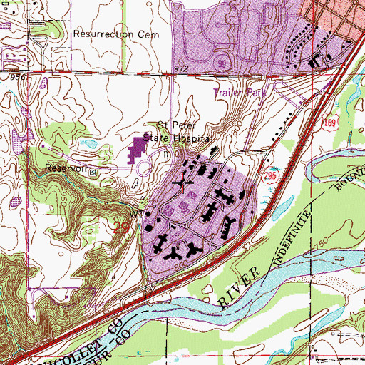 Topographic Map of Maintenance Building, MN