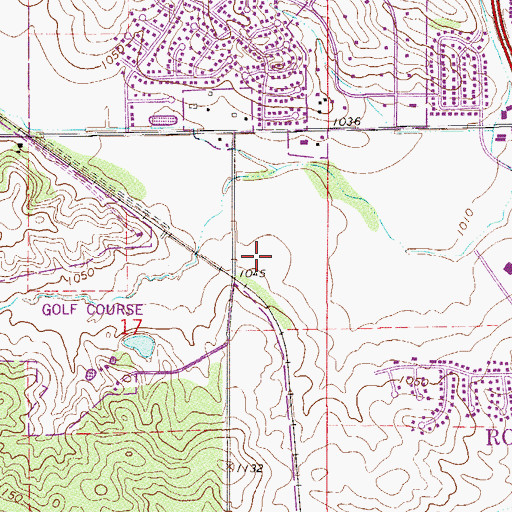 Topographic Map of Northwest Prairie Park, MN
