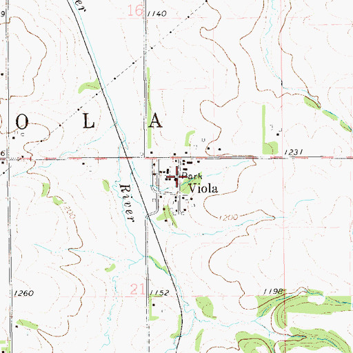 Topographic Map of Rochester - Viola Bible Church, MN