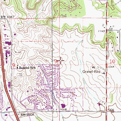 Topographic Map of Schmidt Park, MN