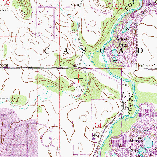 Topographic Map of Essex Park, MN