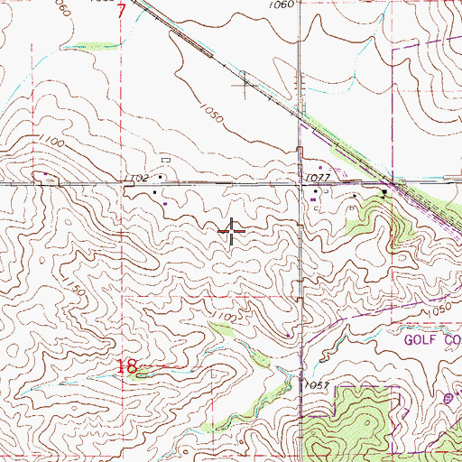Topographic Map of Wedgewood Hills Park, MN
