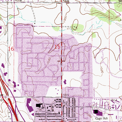 Topographic Map of Resurrection Lutheran School, MN