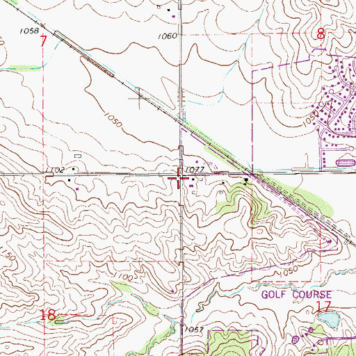 Topographic Map of Holy Spirit Grade School, MN