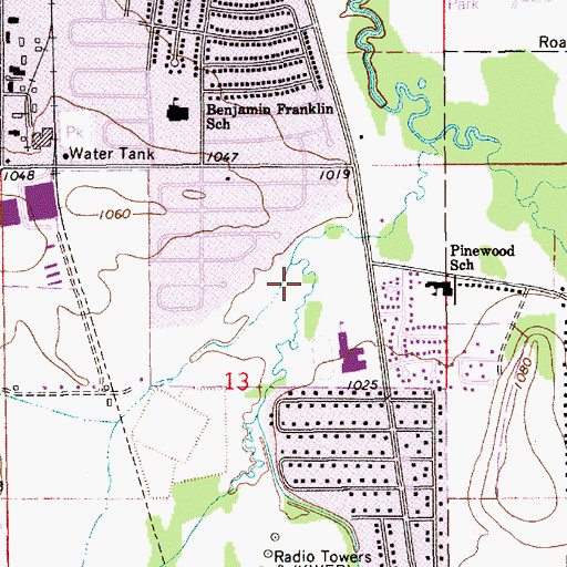 Topographic Map of Smekta Park, MN