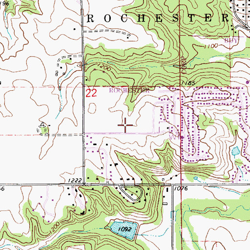 Topographic Map of Bamber Ridge Park, MN