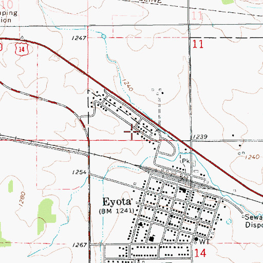 Topographic Map of Grace Church, MN