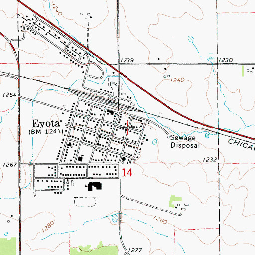 Topographic Map of Holy Redeemer Catholic Church, MN