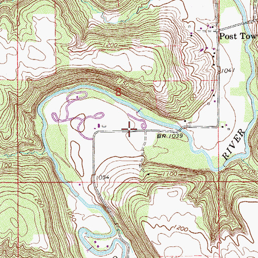 Topographic Map of Oxbow Park, MN