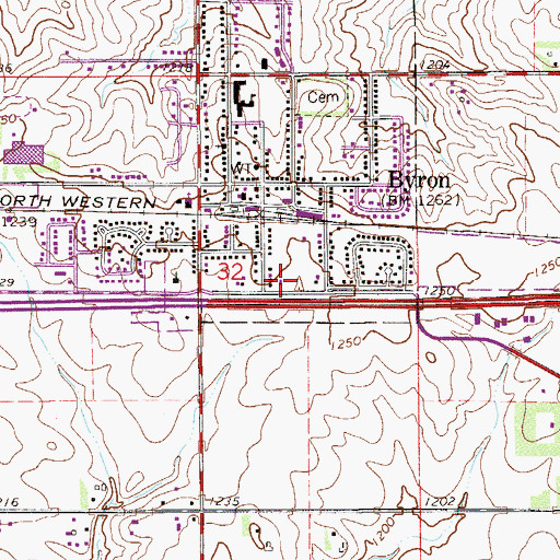 Topographic Map of Olmsted Medical Group Center, MN