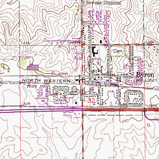 Topographic Map of Christ the King Catholic Church, MN
