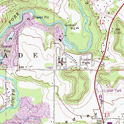 Topographic Map of Hallmark Terrace, MN
