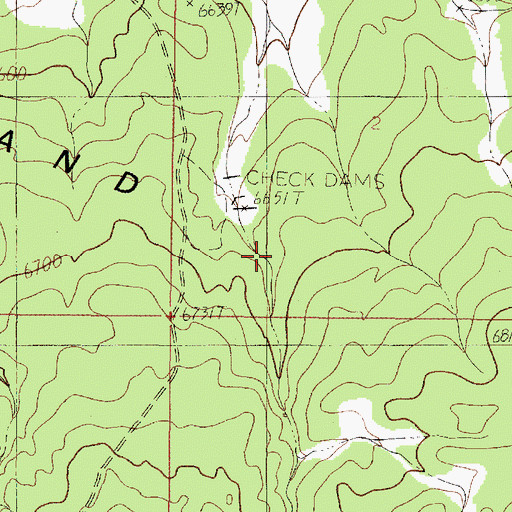 Topographic Map of Badger Tank, AZ