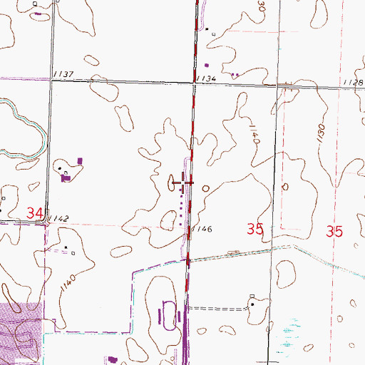 Topographic Map of Kingdom Hall of Jehovah's Witnesses, MN
