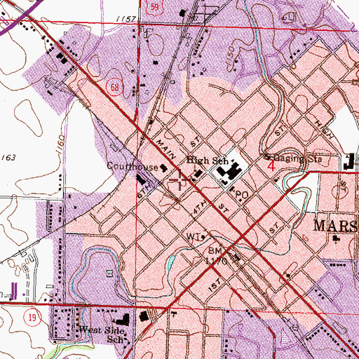 Topographic Map of Family Foot and Ankle Center, MN